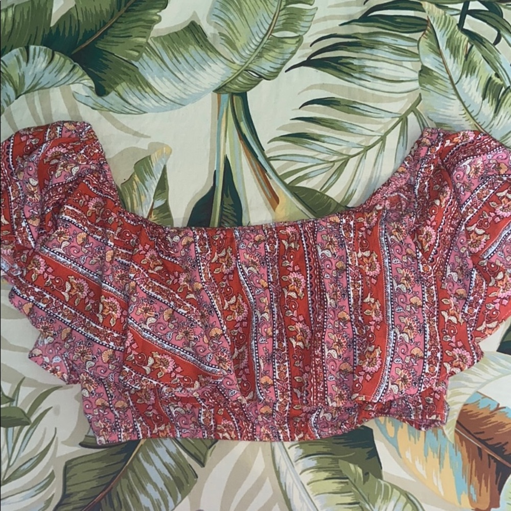 F21 Floral Crop Top!